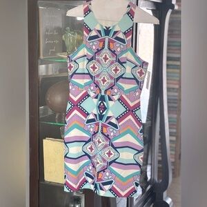 Annie Griffin Sleeveless Abstract Dress. Women’s Sz-8 NWT Originally- 275.00